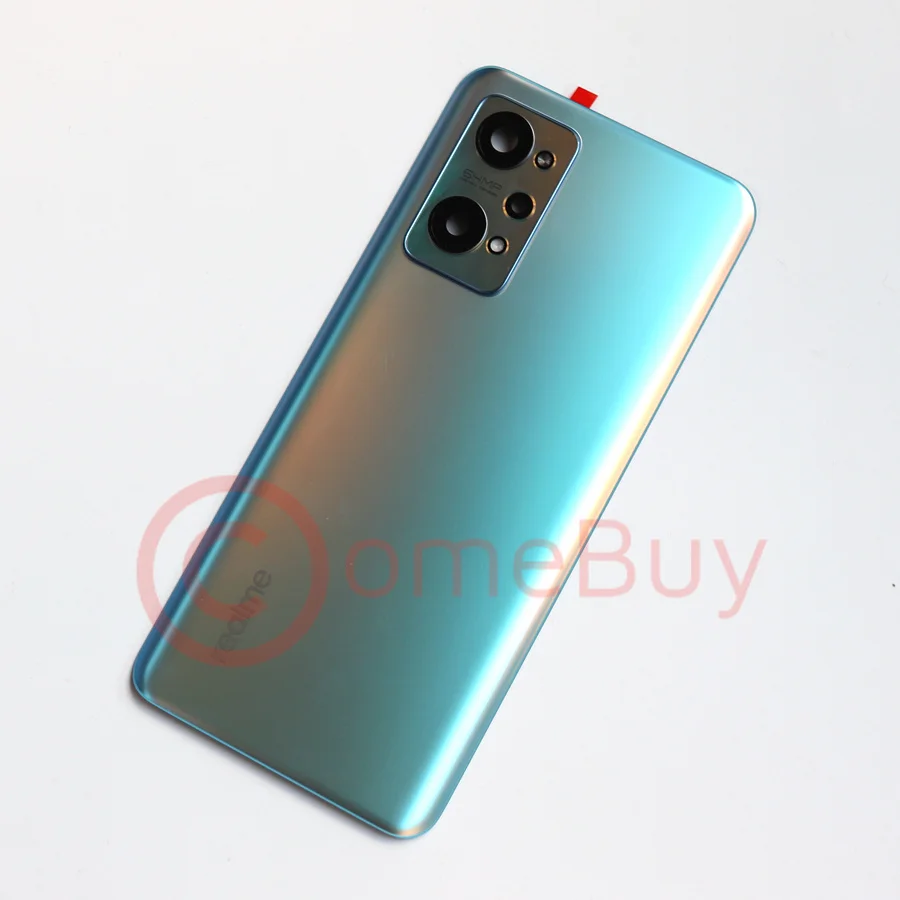 original new 6 62for realme gt neo2 battery cover back glass panel neo 2 rear door housing casecamera glass lens replacement free global shipping