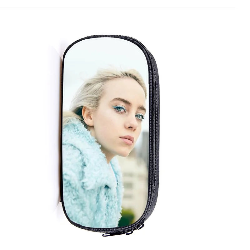 22 Billie Eilish чехол для карандашей, косметичка для женщин, косметичка billie elish, косметичка для девочек-подростков, пенал, школьный чехол, принадлежности - Цвет: 22