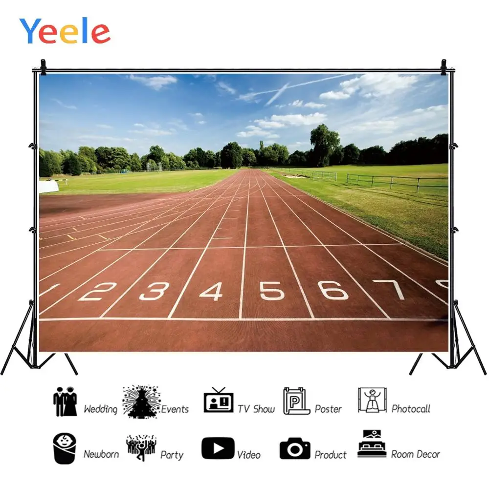 Yeele Run track way спортивные фотографии фоны персонализированные плеер весенние