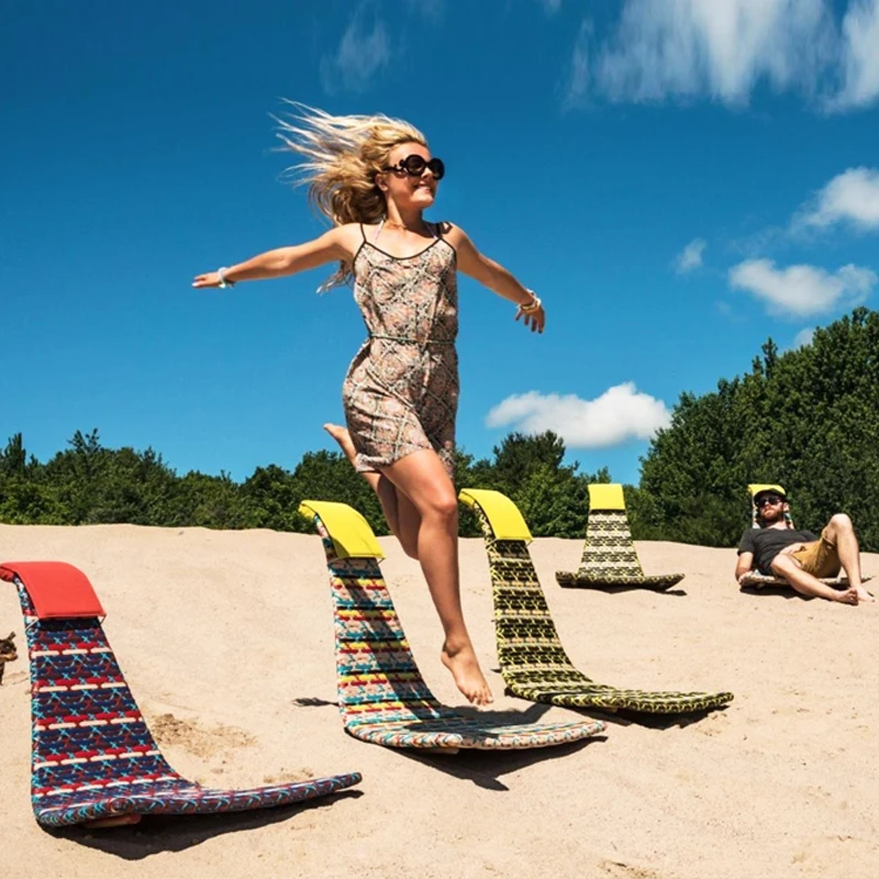 安い 籐のビーチチェア,シンプルでポータブル,レジャーデザイン,デザイナーモデル