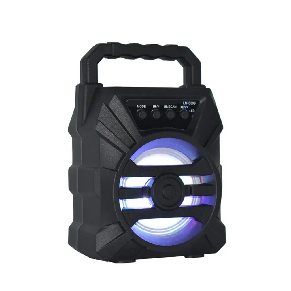 

Portable Mini Wireless Speaker Card Subwoofer Creative Home Desktop Small Size And Powerful Sound Long Battery Life Speaker