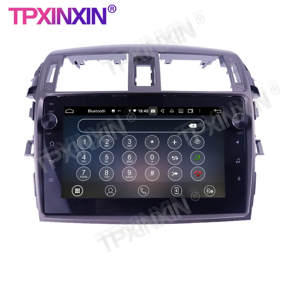 

For Toyota Corolla 2006-2013 Touch Screen 4+128G Android 10.0 GPS IPS Car Multimedia Tesla Player Headunit Audio Radio Navigtion