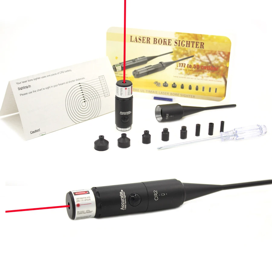 Универсальный красный лазерный набор инструментов для ружья и пистолета калибра