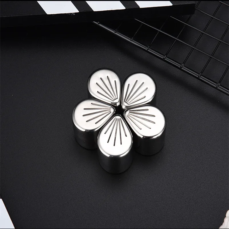 

Stainless Steel Ice Cubes, Reusable Chilling Stones for Whiskey Wine, Skull dollar petal bullet heart football ice cubes