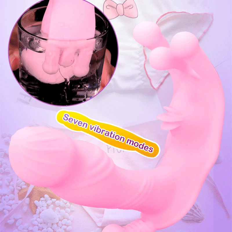 Носимые невидимые бабочки фаллоимитатор Анальная пробка интимные игрушки для