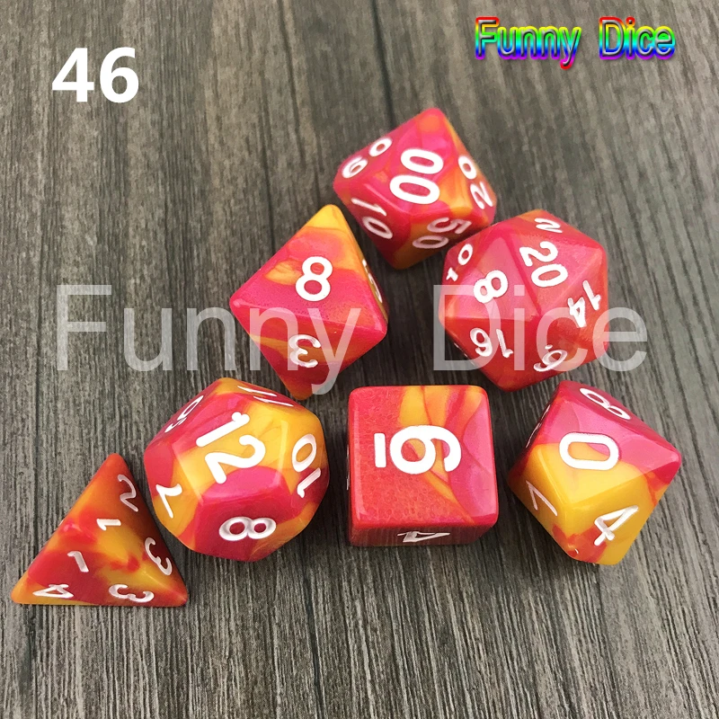 Высокое качество специальный набор игральных костей туманности D4 D6 D8 D10 D12 D20 плюс