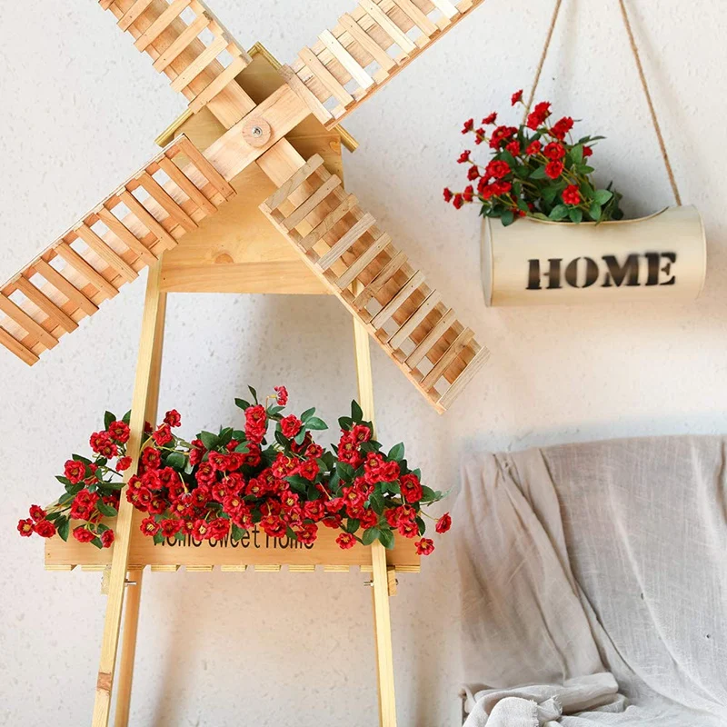 Искусственные маленькие розы дикие цветы искусственный букет цветов для улицы