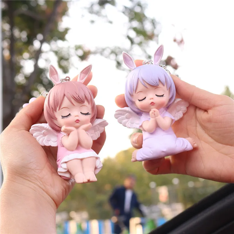 

2021 Fashion Creative Annie Keychains Cartoon Doll Key Ring Pendant Car Key Chain Bag Pendant a Lovely Gift For a Friend
