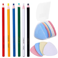 kaobuy 10pcs colorful erasable fabric tailors chalk fabric 6 piece marker pen pattern sewing tool needlework accessories