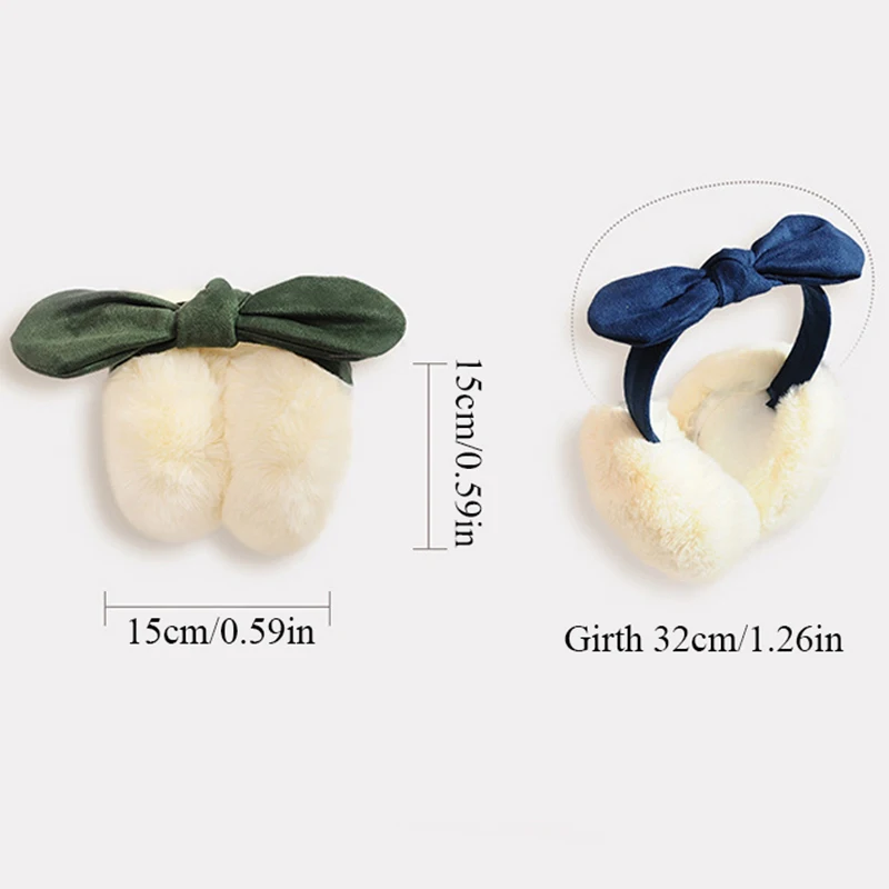 Женские зимние теплые милые плюшевые наушники в виде кролика Осенние Теплые