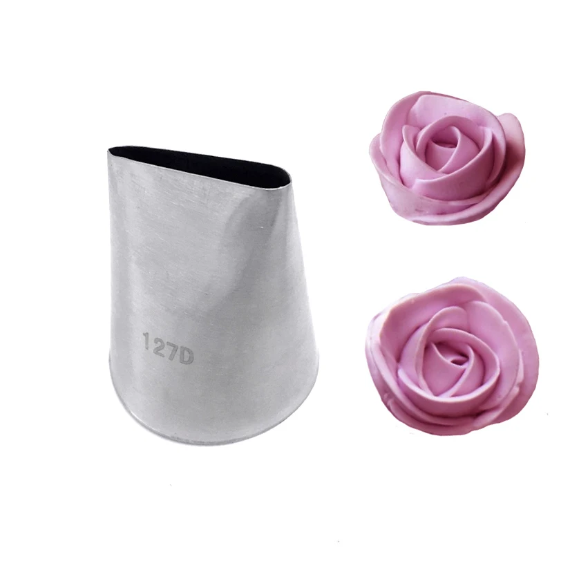 

Extra Large 127D Rose Petals Icing Piping Nozzles Cake Decorating Pastry Tip Sets Fondant Cake Tools