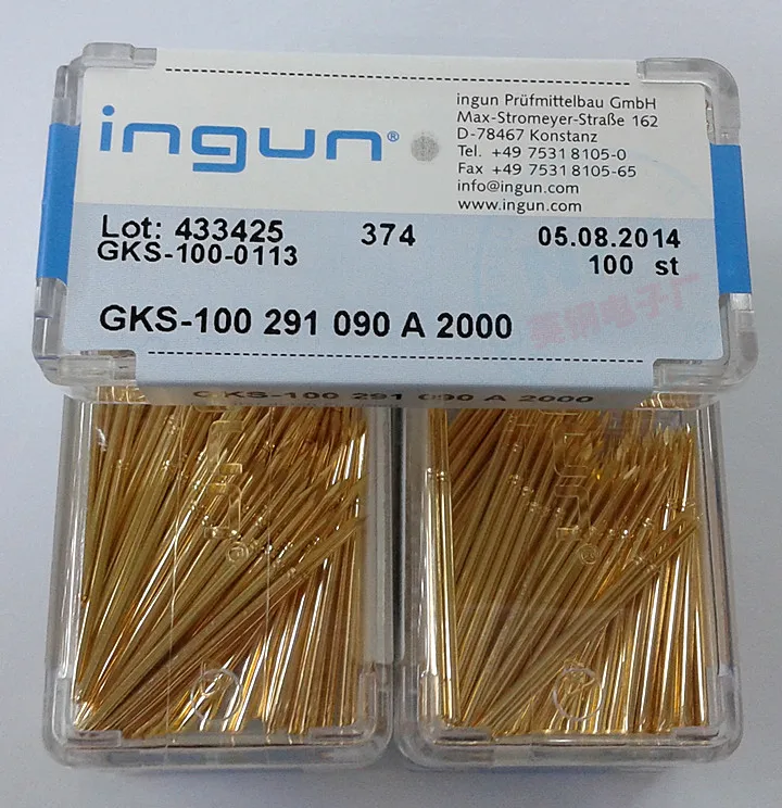100 шт. позолоченные иглы GKS100291090A * 000 Pogo | Инструменты