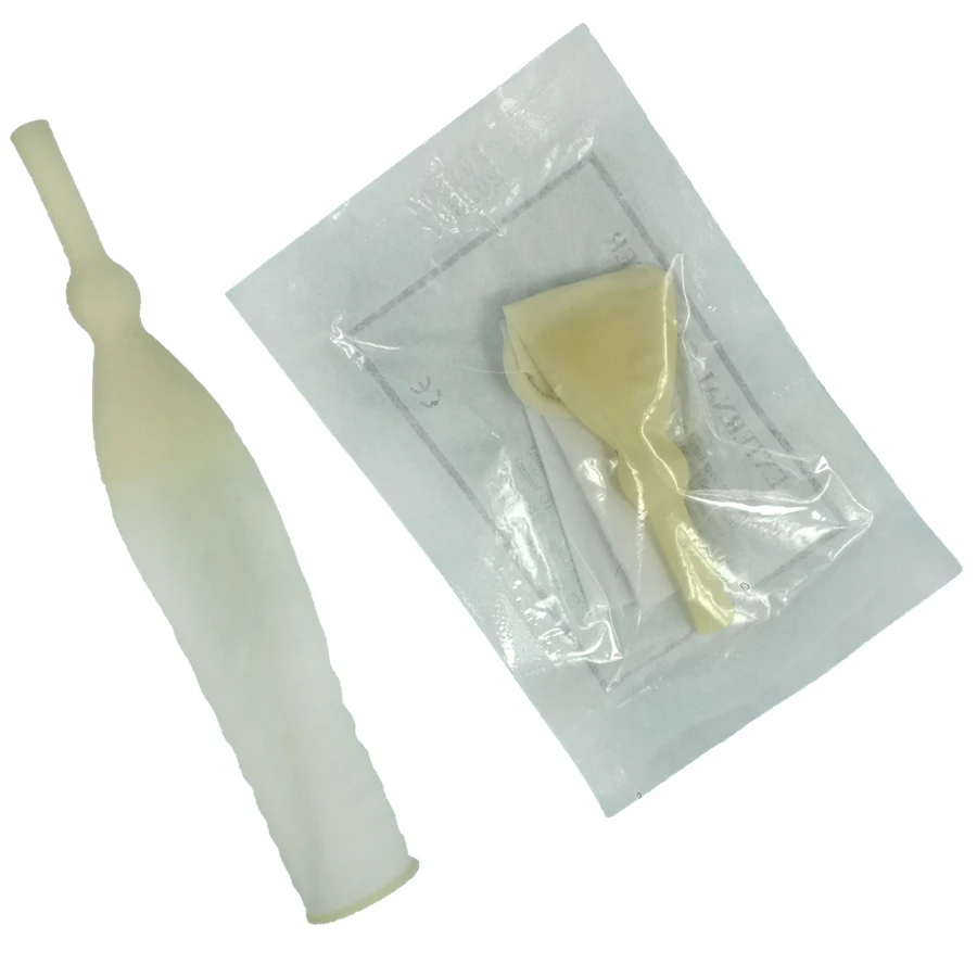 

20 pcs 25mm/30mm male nursing urine collector disposable urine bag used with drainage bag urine collection