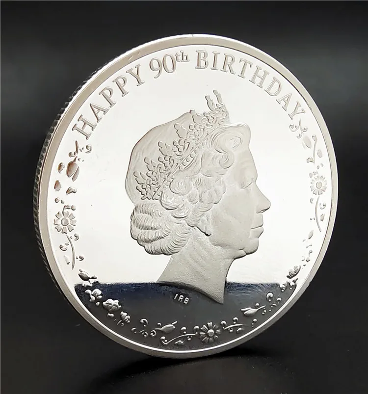 2016 г. эйир королева Англии день рождения 90-х Посеребренная монета Канада одна
