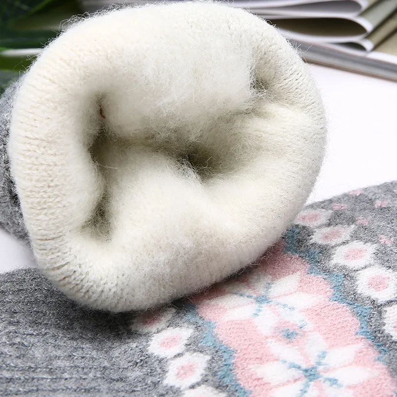 Женские зимние перчатки вязаные плотные теплые с сенсорным экраном для женщин