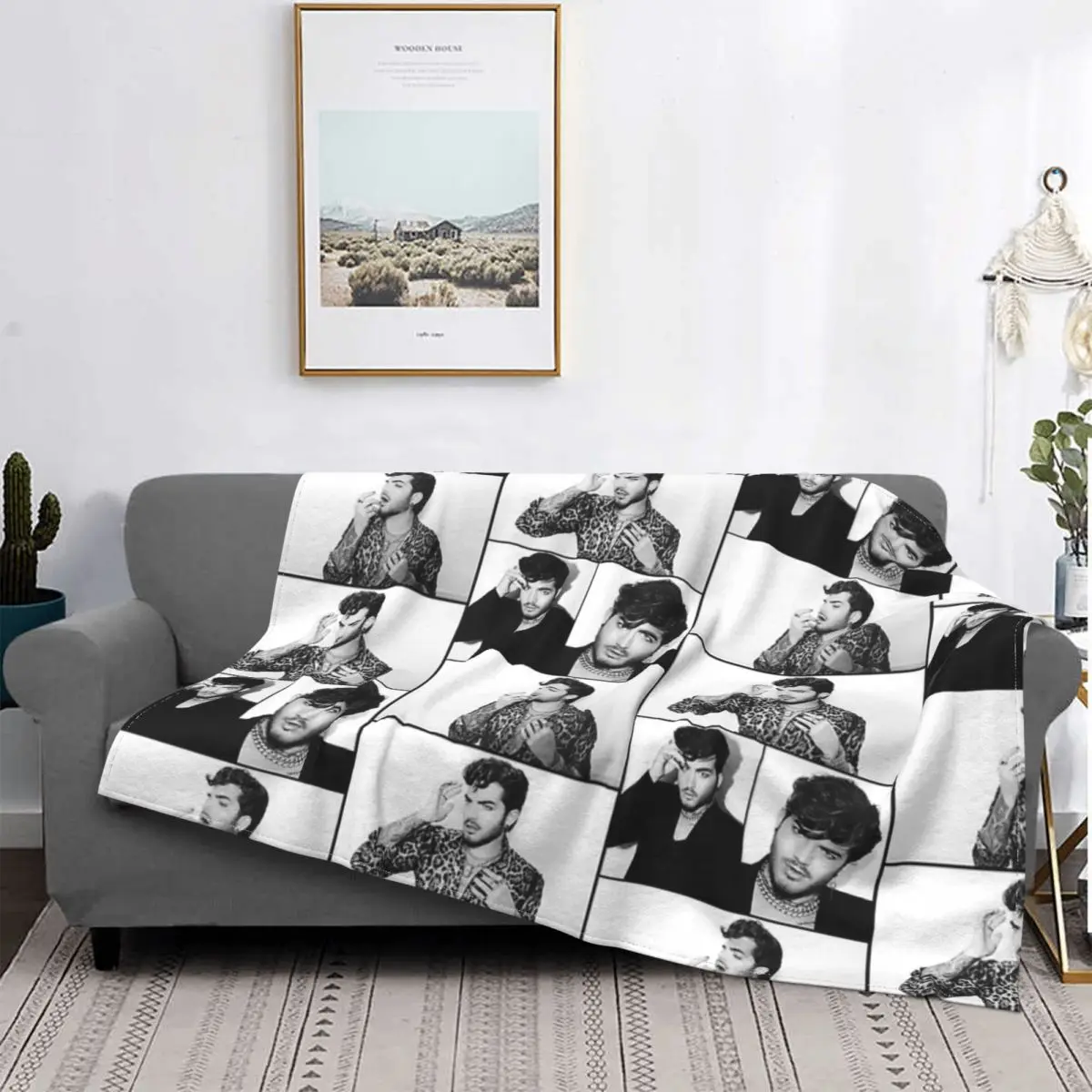 

Потрясающее одеяло Адама Ламберта, покрывало для кровати, клетчатые покрывала, покрывало для дивана, одеяло для пикника, одеяло