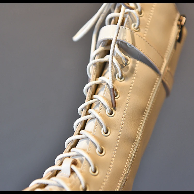 Новые осенние детские сапоги до колена Детские принцессы Обувь из искусственной