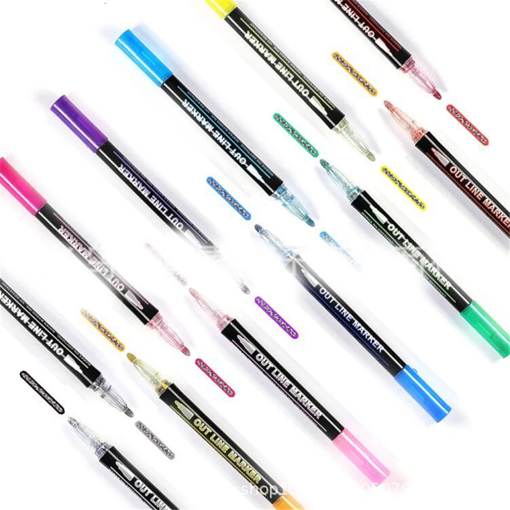 12 шт. контурная ручка на день рождения поздравление Рождество Подарочная