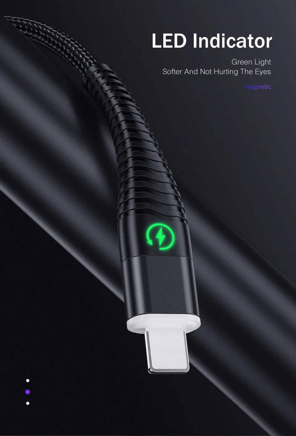 Rock 1 м 2 м светодиодный магнитный Usb зарядное устройство для iphone кабель для iphone 11 Pro Max XR XS шнур iPad Usb зарядный кабель для освещения кабель
