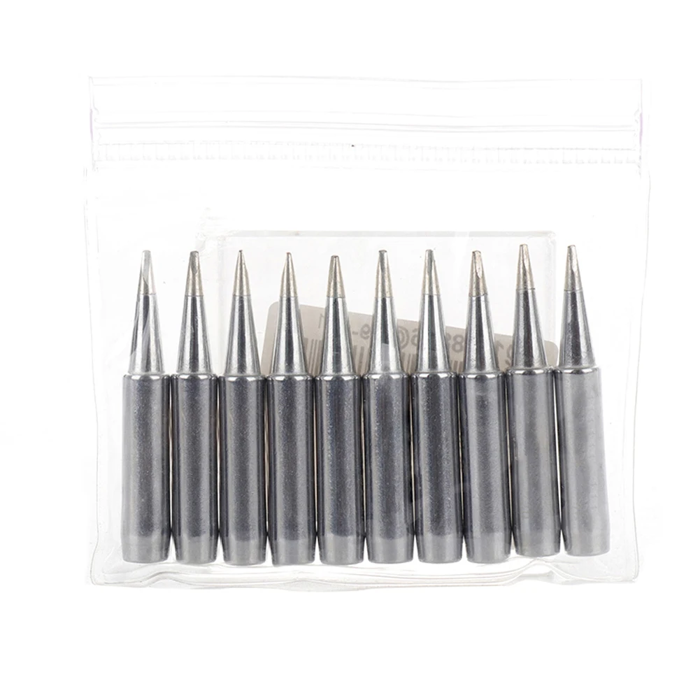 

10pcs Solder Iron Tips Universal 900M-T-1.2D Solder Iron Replacement Tips Anaerobic Copper for Welding Iron NEW