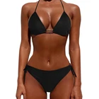 2021 новый сексуальный однотонный купальник бикини бразильский комплект бикини стринги с высокой талией белый женский купальник летняя пляжная одежда купальный костюм