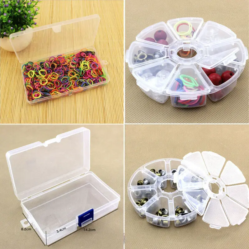 Plastic Adjustable Compartment Storage Box Jewelry Earring Bead Screw Holder Case Display Organizer Container | Дом и сад