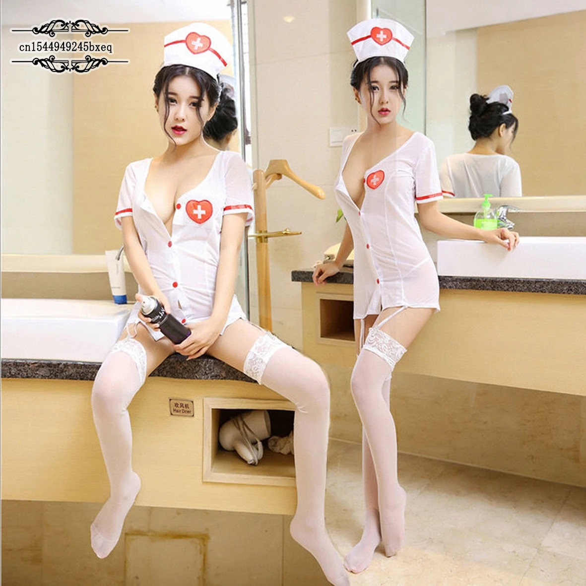 

Sexy Nurse Uniform Seduction Sexy Lingerie Women's Weimi Bed Tease Free Passion Sao Hot Nightclub Suit