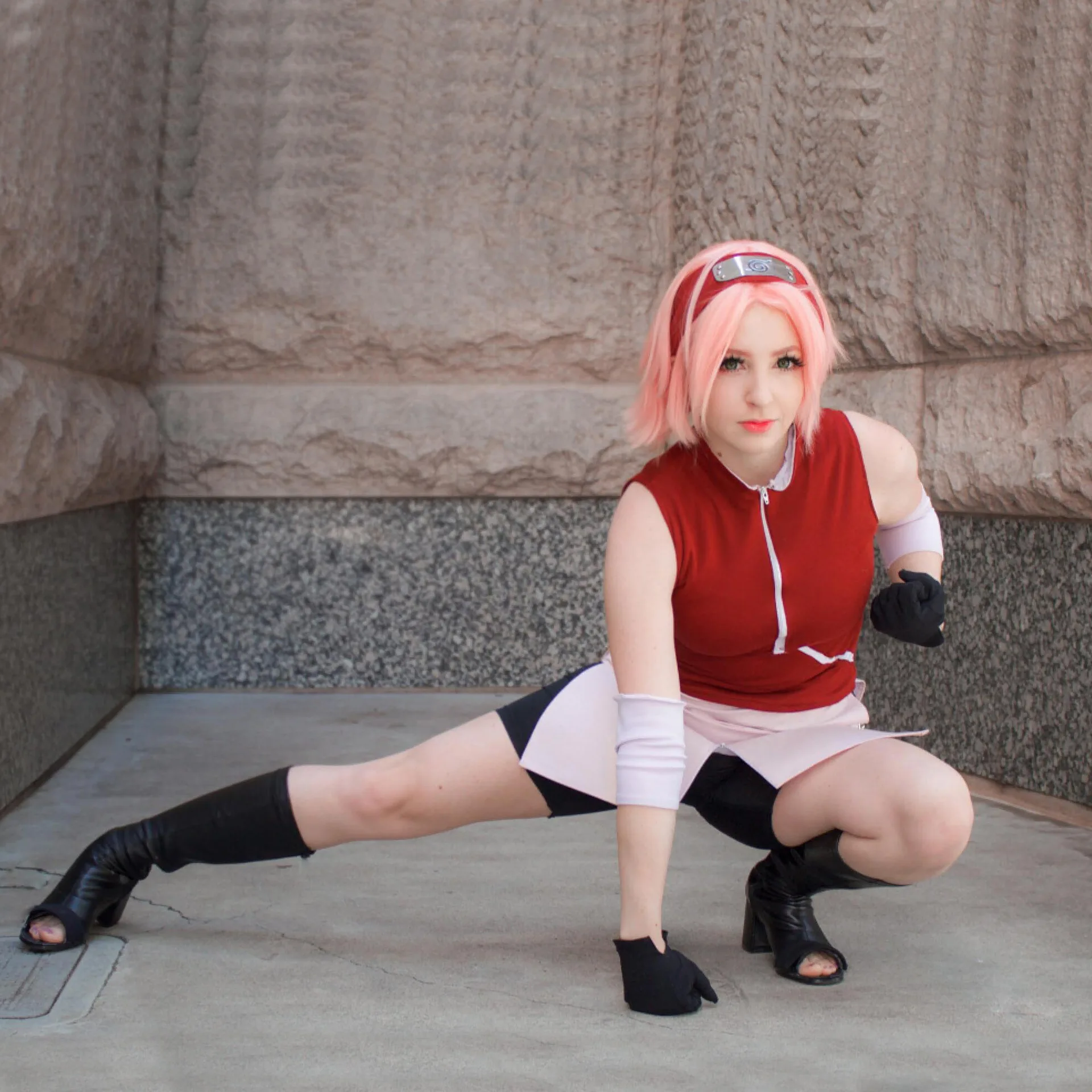 

GAMPORL Shippuuden Sakura 1st Generation 2nd Generation Outfit Full Set Japanese Anime Clothing Haruno Sakura Cosplay Costumes