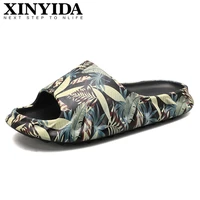 unisex flame sole leaves inspired yzy slides slip on breathable water beach sandals lightweight summer slippers plus size 35 45