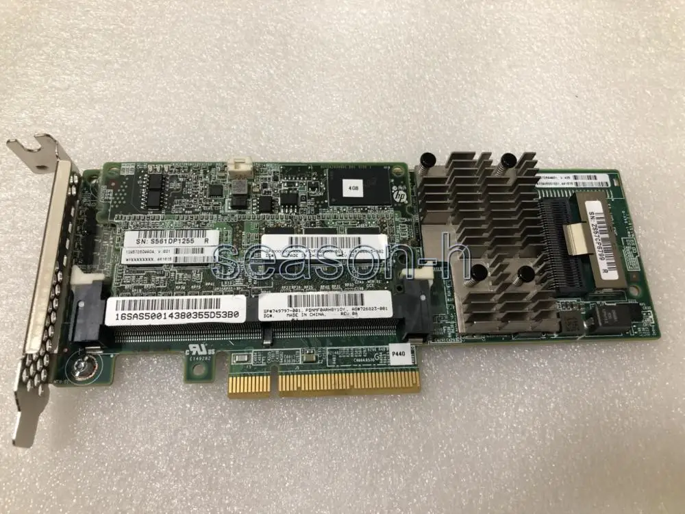 Raid карта контроллера HP 726821 B21 PCI Express 3 0x8 SATA / SAS Smart Array P440/4G|Платы расширения| |