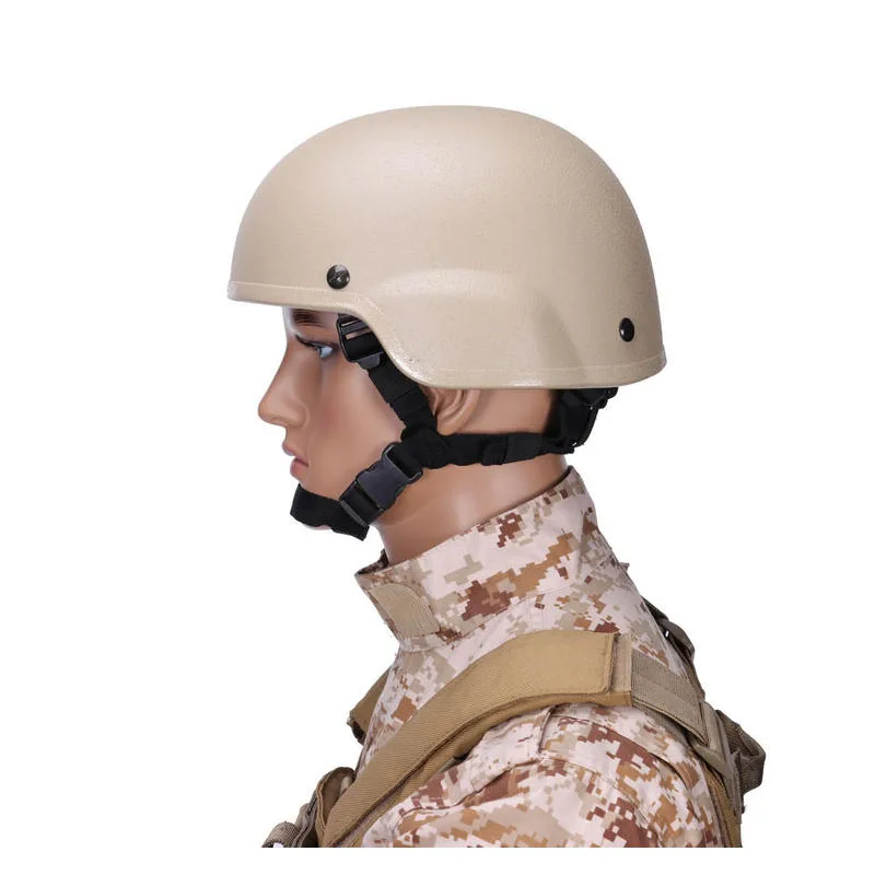 

Mitch 2000 Tactical Helmet Explosion Proof Glass Steel Helmet Military Fan CS Field Outdoor Riding Protective Helmet