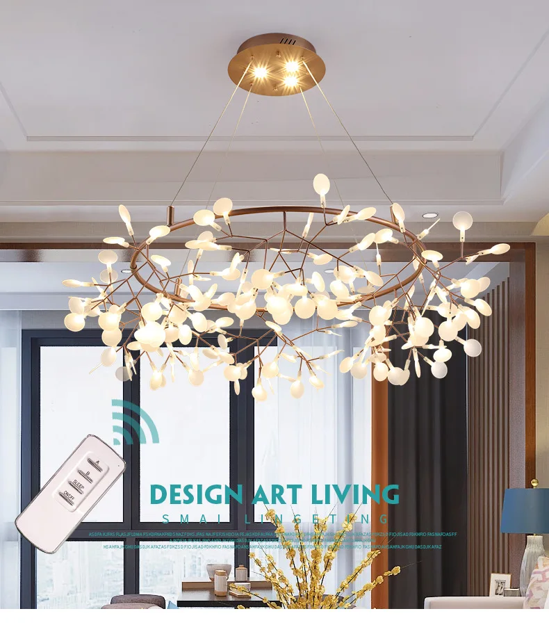Современная светодиодная люстра светильник стильная в виде ветки дерева