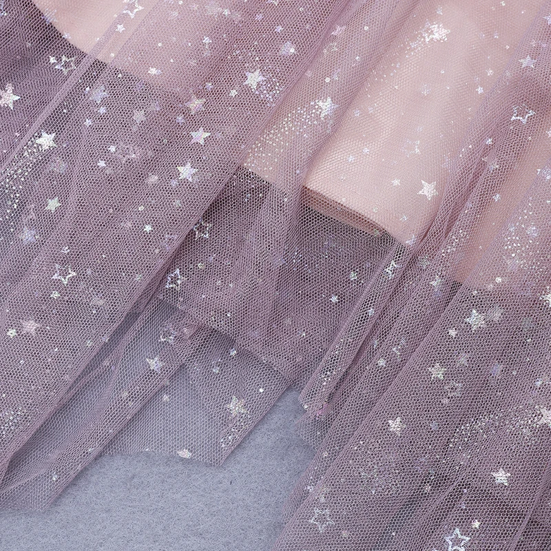 

QUALITY Newest HIGH Fashion 2021 Designer Dress Women's Square Collar Butterfly Sleeve Sequined Gauze Asymmetrical Dress