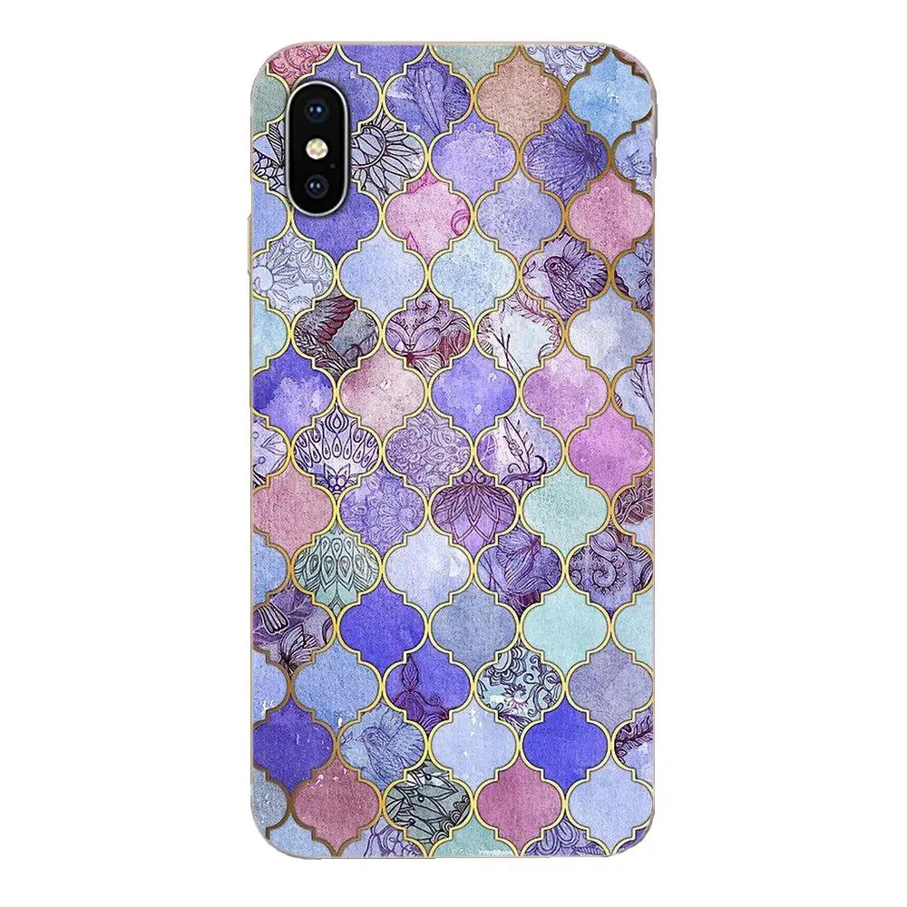 Мягкий резиновый чехол для телефона с древесным углем мятного цвета и золотым