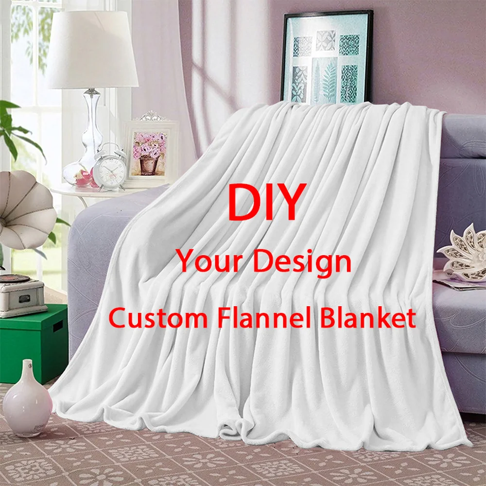 

CLOOCL Character,Anime Pattern DIY Custom Flannel Blankets for Plush Student Blanket Sofa Quilt 3D Printed Travel Youth Blanket
