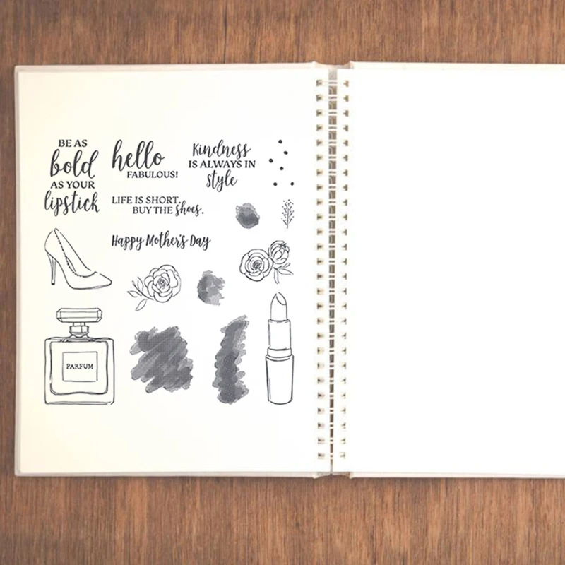 

High Heels Perfume Silicone Seal Carbon Steel Cutting Dies DIY Scrapbooking