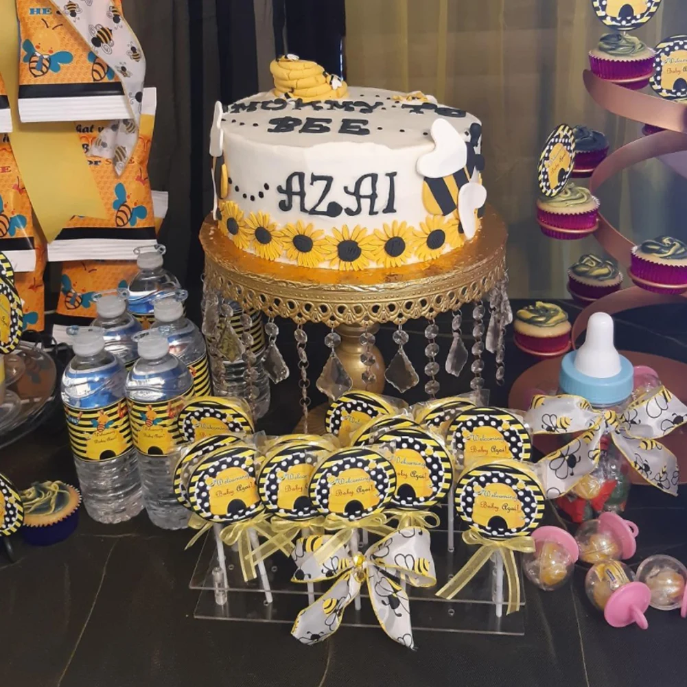 

21 Holes Acrylic Transparent Lollipop Stand Kitchen Base Shelf Rectangular Decoration Display Holder Party Wedding Cake Tools