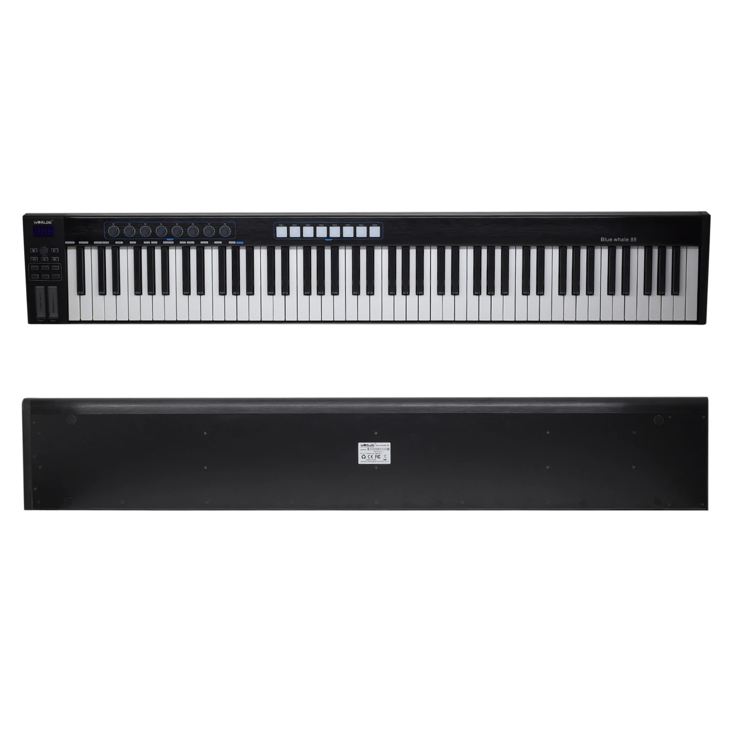 На выбор синий кит 88 ключ миди клавиатуры USB MIDI контроллер полувзвешенных клавиш 8