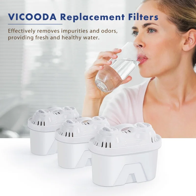 3 шт. VICOODA фильтр для воды сменные фильтры Brita подходит кувшина | Дом и сад