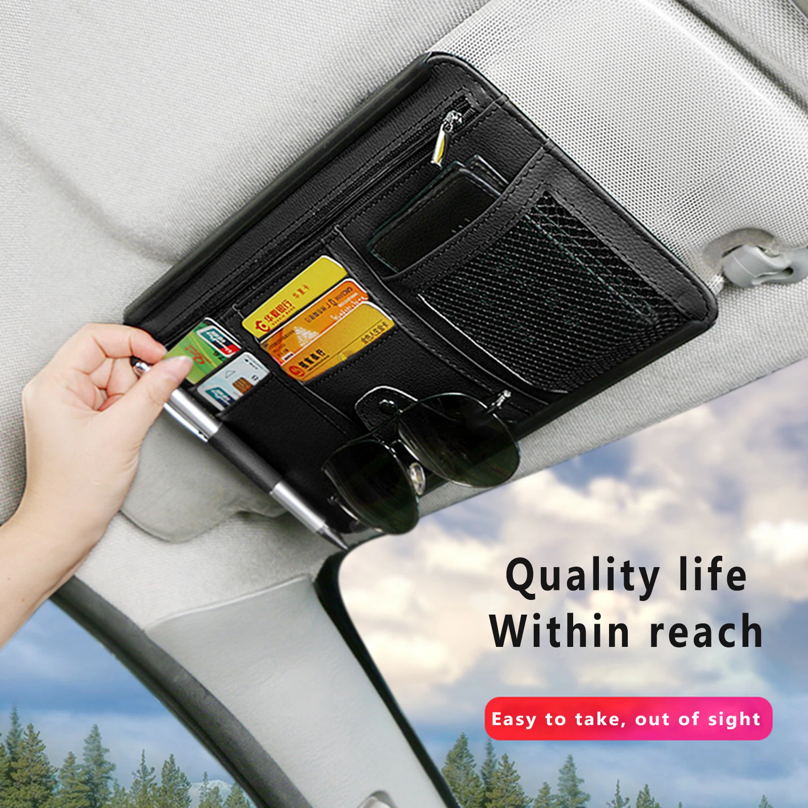 1 шт. автомобильная сумка для хранения зонтика Автомобильный держатель карт