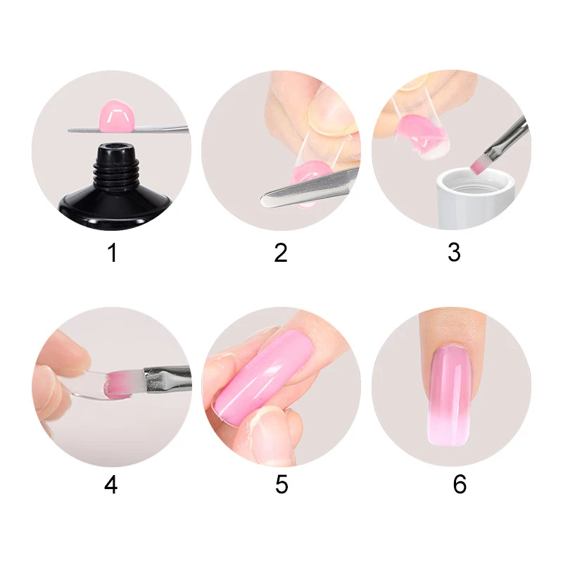 Оптовая продажа гель для ногтей 16 цветов французского маникюра сделай сам жвачка