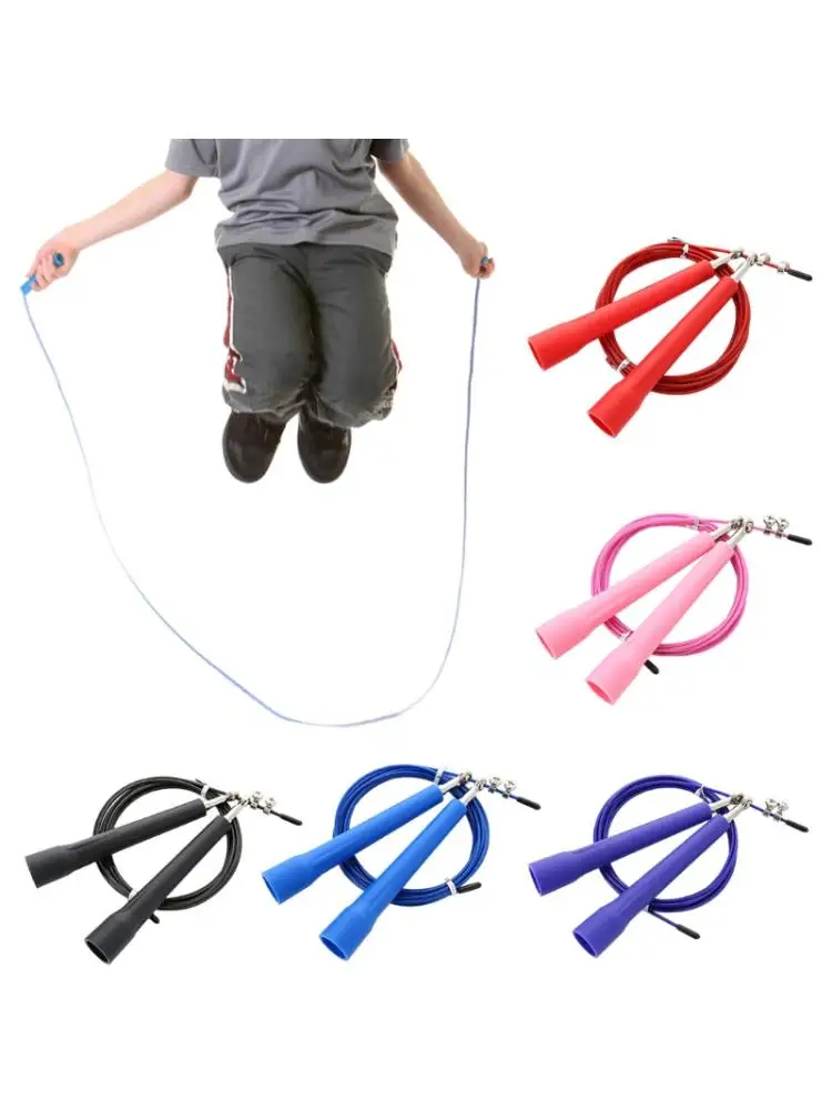 

Adjustable Speed Jump Rope Bearing Steel Wire Skipping Rope for Gym Fitness Skipping Rope Wire Workout Equipments