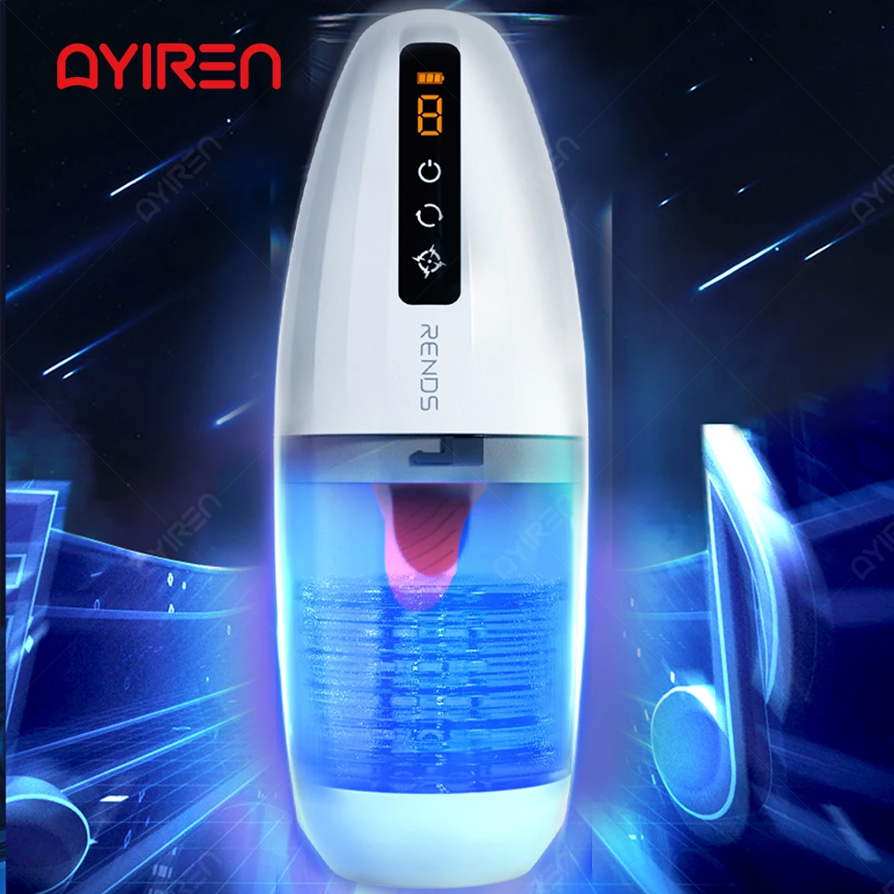AYIREN Automatic Vibrators for Male Masturbation Cup Sucking Pocket Pussy Machines Sex Toys Men Homme Masturbator Blowjob | Красота и