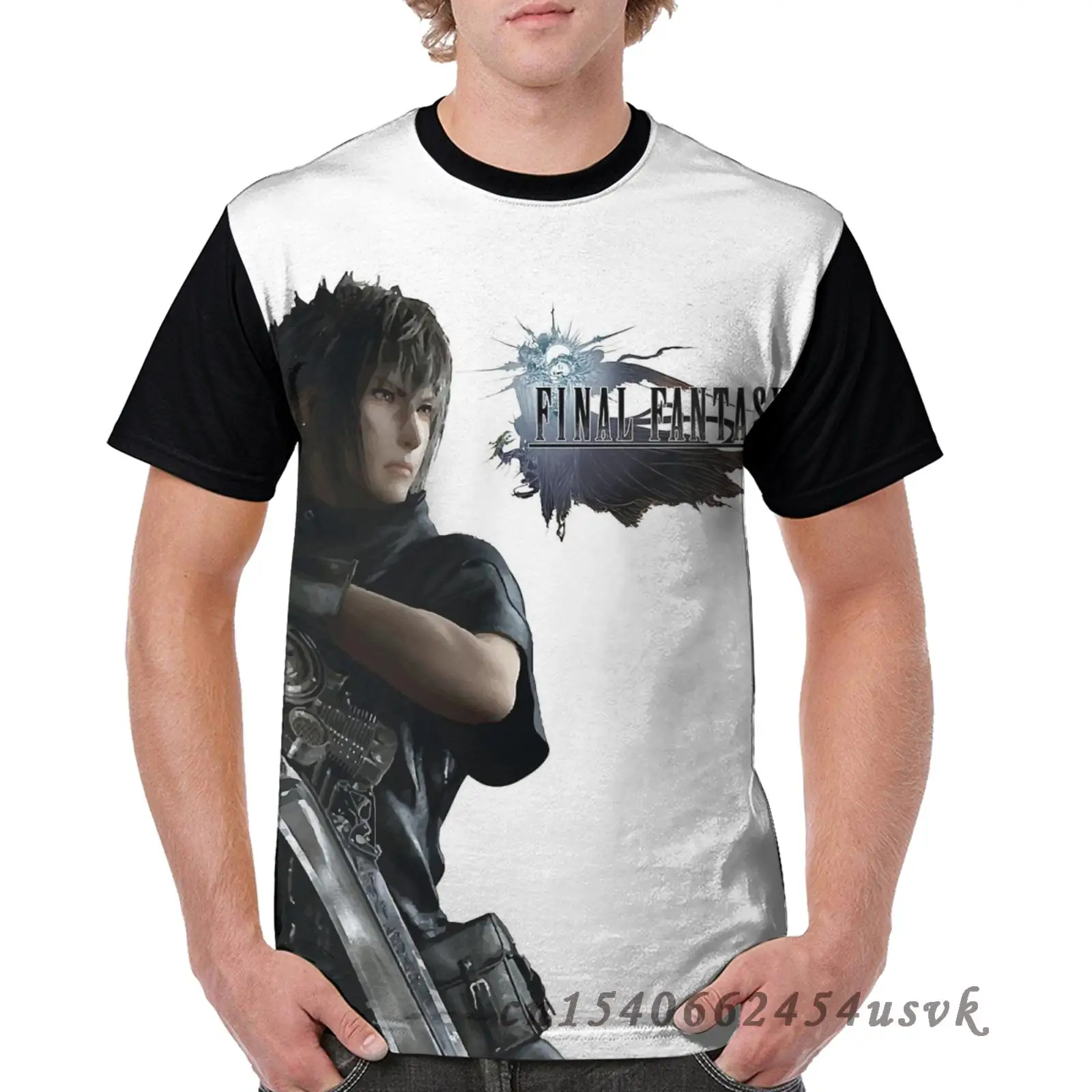 Забавные одинаковые комплекты одежды для всей семьи Final Fantasy 15 Мужская футболка