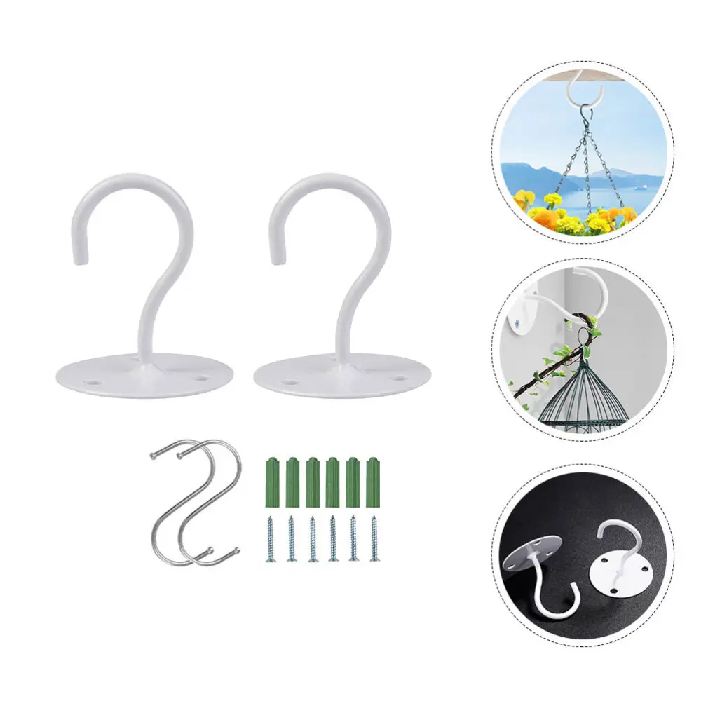 

4pcs Wall Mount Hanging Hooks Ceiling Hooks Heavy Duty Hooks for Hanging Plants