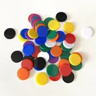 100 шт. 19 мм креативные подарочные аксессуары пластиковые однотонные покерные чипы для казино маркеры бинго жетон забавная игра для семейного клуба