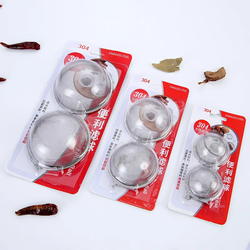 304 Stainless Steel Circle diao liao qiu Tea Egg Seasoning Stew Ingredients Ball Boiled Meat Filter Box wei bao | Дом и сад