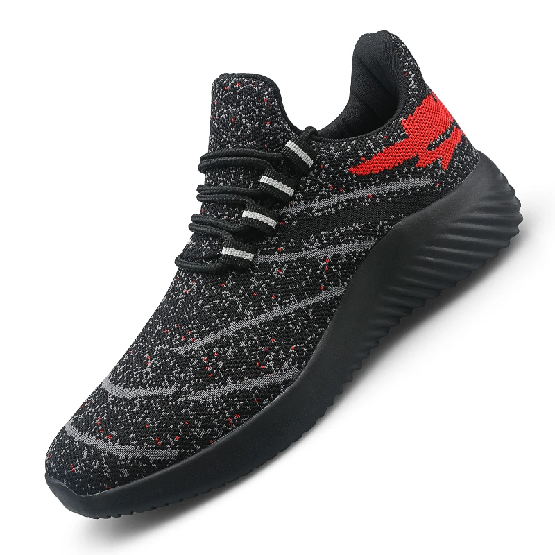 

Hot 2020 LightWeight Men Casual Shoes Mesh Breathable Weaving Male Flats Shoes White Black Solid Outdoor Walking Sneakers Men