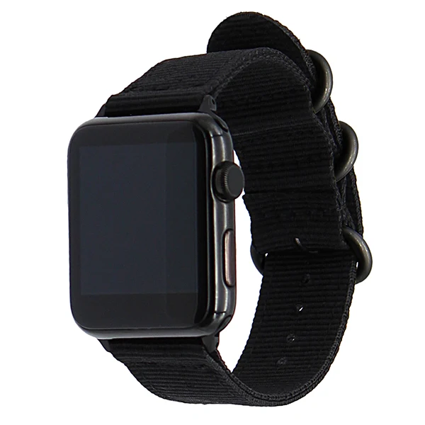 Нейлоновый ремешок для часов iWatch Apple Watch 38 мм 40 мм 42 мм 44 мм серия 5 4 3 2 1 сталь зулу кольцо тканевый Ремешок Браслет