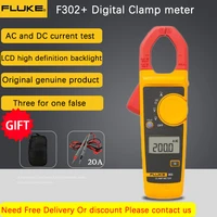 fluke 302 series digital current clamp meter pliers ammeter resistance tester ac amperimetric clamp multimeter ampere